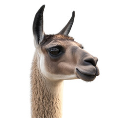 Obraz premium Gentle Llama Portrait Soft Fur Sweet Expression Andean Animal