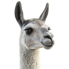 Obraz premium A Playful Llama Winks Mischievously Soft Fur Gentle Gaze Happy Animal,