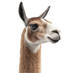 Obraz premium Gentle Llama Portrait Soft Fur Sweet Expression Andean Animal