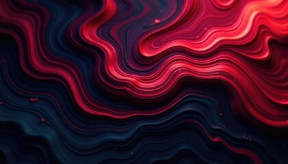 Fototapeta premium Dark swirling marbled texture with abstract red and black hues, red, moody night
