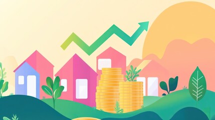 Rising house prices homes and coins