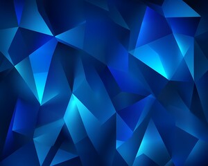 Fototapeta premium Abstract blue crystal background for design use
