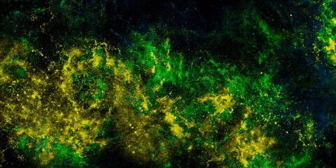 abstract green background with particles  blue, bright, wallpaper, dark, night, galaxy, orange, green, black, grunge