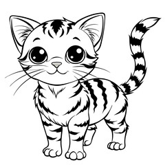 Whiskers in Motion: Action & Playful Cat Silhouettes for Creative Designs