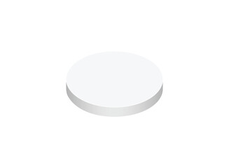 Elegant White Product Podium