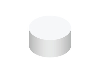 Elegant White Product Podium