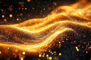 Yellow golden with glitter texture map pattern background