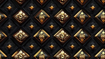 Luxury gold jewelry set background pattern wallpaper