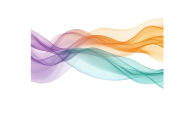 A seamless flow of blended colors in shades of teal, orange, and lavender, with a smooth gradient transition creating a fluid, modern design perfect for artistic backgrounds.