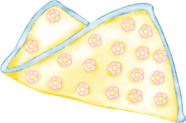 watercolor baby cloth