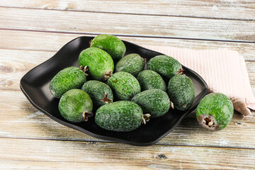 Sweet ripe juicyfruit feijoa