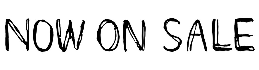 文字素材　NOW ON SALE
