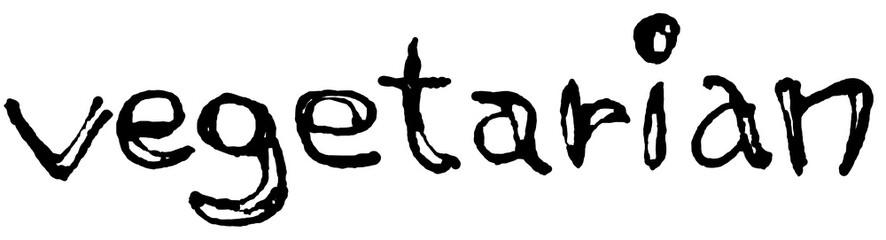 文字素材　vegetarian