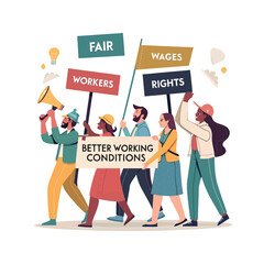 Labour Day concept vector illustration. labour day celebration design