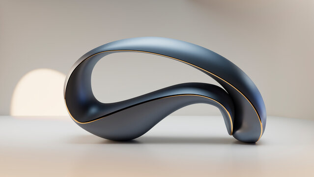 Curved structure with a dynamic form.