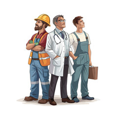 Labour Day concept vector illustration. labour day celebration design