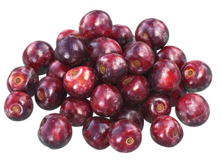 Isolated Pile of Fresh Cherries