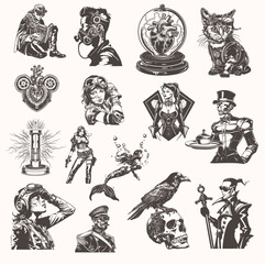 Steampunk Art Pack – Retro-Futuristic & Industrial Machines