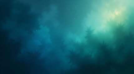Un fondo degradado con profundos tonos de azul y verde, con una sutil fuente de luz que crea un suave brillo en la esquina superior derecha. La textura parece suave y uniforme