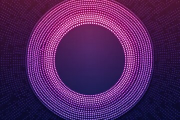 vibrant neon lime-and-purple pixel circle pattern with Pulsing center-right in a soft gray gradient in Minimalist Void – Futuristic Digital Art