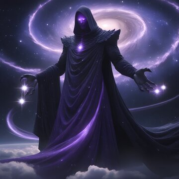 Celestial Cosmic Deity &ndash; Mystical Galactic Overlord in a Starry Universe