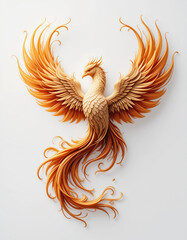 Fototapeta premium Rising from the Ashes: The Eternal Power of the Phoenix