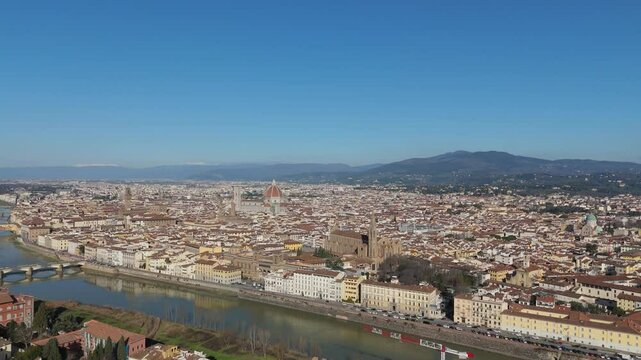 Aerial View of Florence City Center
