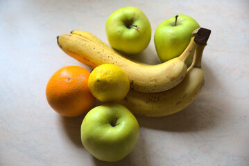 apples, bananas and citruses