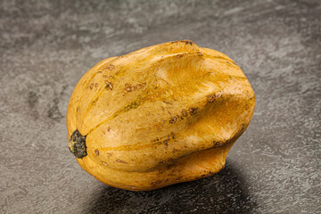 Decorative yelow pampkin seasonal vegetables
