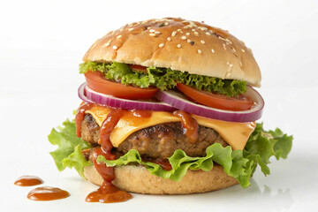 Delicious Cheeseburger Ready to Eat