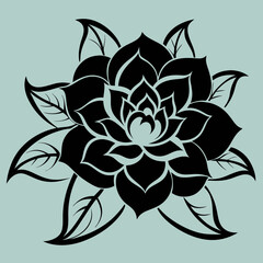 lotus flower vector illustration