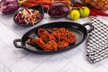 Indian cuisine - spicy Chicken 65