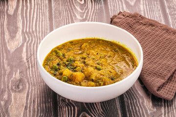 Aloo masala with green peas