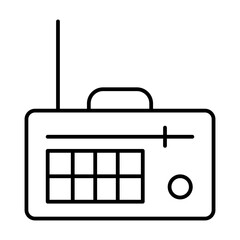 radio line icon