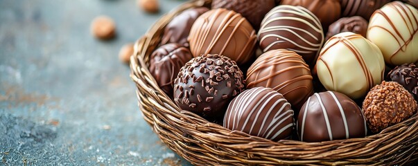 Epicure's Hot Chocolate Gift Basket Recipe: Rich Hot Chocolate Cake Treats Arranged in Stylish Baskets Filled with Decadent Dark Chocolate, Perfect Holiday Gift for Foodies.
