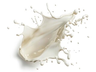 Milk splash, milk droplets, isolated splash, white background, liquid splash, dairy splash, top view, fresh milk, milk in motion, liquid spray, milk droplets in air, milk texture, splash photography, 