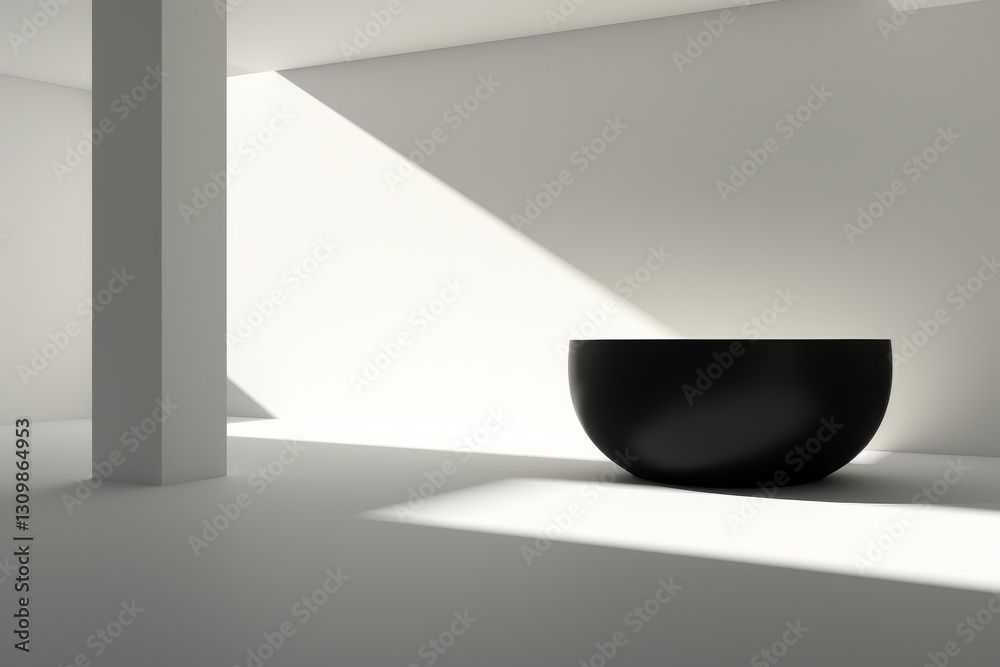 Poster dynamic illumination exploring motion and depth in light and shadow through gradient movement