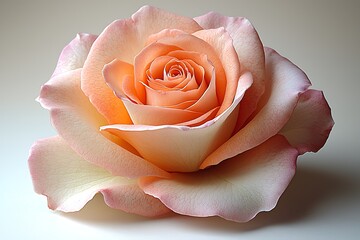 Peach Rose Bloom for Studio Shot.