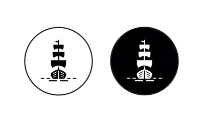 Vector illustration of a set of various ships on an isolated background	