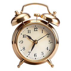 retro alarm clock on isolate background