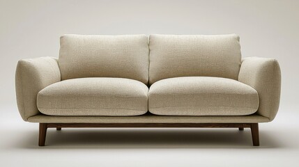 Fototapeta premium Leather Sofa Design for Comfortable Home Interior - Room Seat Furniture Decor