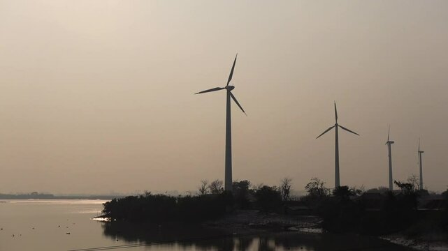 Wind electricity project in riverside-Muhuri project, Sonagazi sub-district, Feni District, Chittagong Division, located on the coast of the Bay of Bengal.