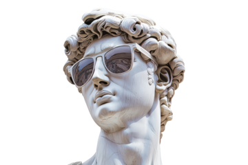 Greek sculpture wearing a sunglasses statue accessories