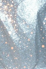 Shimmering silver foil background with scattered light reflections, silver foil, light, metallic finish
