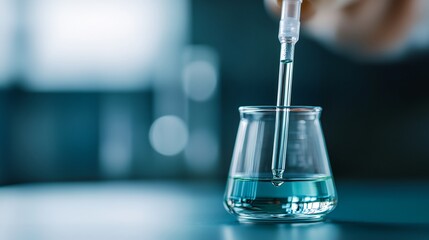 A person is pouring liquid into a glass