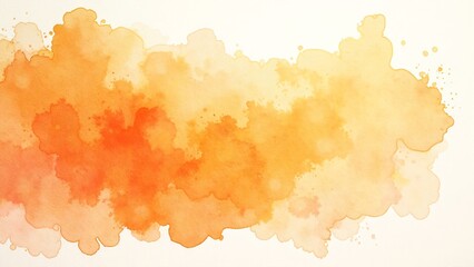 Obraz premium Soft Orange Watercolor Background with Gentle Texture and Gradient