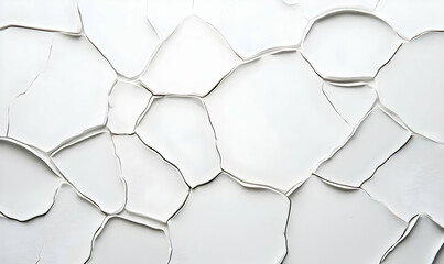 Cracked and Peeling White Surface Texture Background for Design