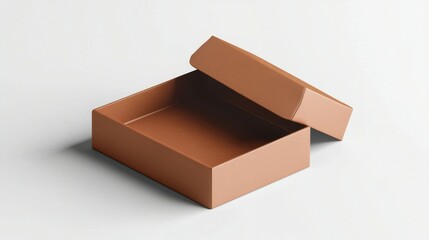 Cosmetic Box Mockup on a Clean White Background