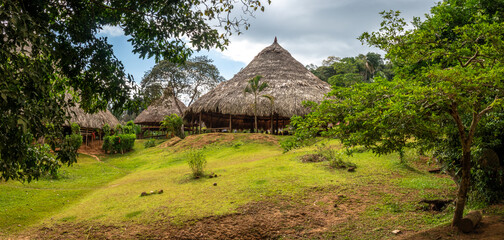 Parará Puru, a traditional Emberá village, Chagres National Park, Panama