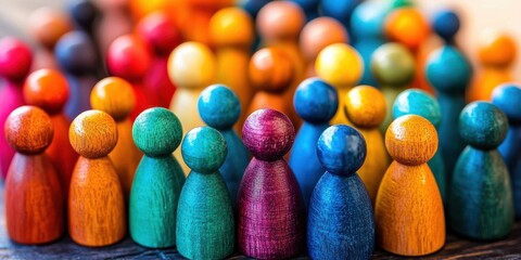 The art conveys the importance of unity in a colorful and imaginative way.